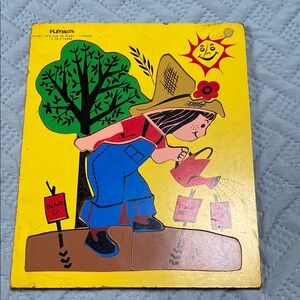Vintage Playskool Wooden Puzzle 🧩